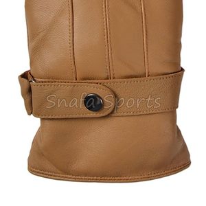Gants de ski décontractés pour hommes et femmes, en cuir de chèvre, pour une utilisation hivernale décontractée - Product Image 6