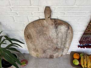 Grande planche à pain en bois vintage |   Décoration rustique turque |   Pièce de cuisine artisanale de style farmhouse - Product Image 1
