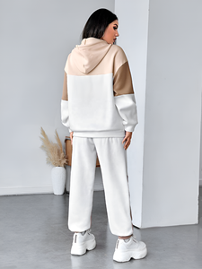 Chándal de lana de algodón personalizado OEM para mujer, Jersey, chándal con color personalizado e impresión personalizada, conjuntos de chándal para mujer - Product Image 4