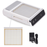 Yaqin Extracteur de poussière professionnel pour salon et maison, puissant, pour manucure, batterie intégrée, collecteur de poussière pour ongles, 80W