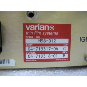 ชุดควบคุมอินเทอร์เฟซ RF รุ่น VARIAN assy 04-719317-04 - อุปกรณ์และอะไหล่เซมิคอนดักเตอร์ระดับโลกที่เชื่อถือได้ - Product Image 6
