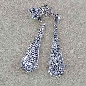 Pendientes de Lujo de Plata de Ley 925 con Diamantes Blancos Naturales Redondos, Hechos a Mano, Joyería Fina, Regalo para Mujer, 1.10 Ct - Product Image 5