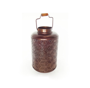 Vintage Metal <b>Hurricane</b> Cylindrical <b>Lantern</b> - Product Image 3