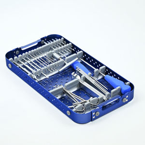 Veterinary Orthopedic Instrument <b>Set</b> with Bone <b>Screw</b> Implant Locking Plate by Dentavex - Product Image 4