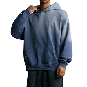Sweat à capuche pour homme en molleton de coton épais, personnalisé, délavé, doux, décontracté et élégant, effet délavé à l'acide, pour l'hiver - Product Image 6