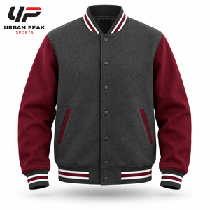 Veste de baseball classique en tissu doux avec fermeture à boutons-pression et coupe décontractée pour un style et un confort au quotidien. - Product Image 1