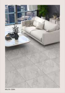 Azulejo de porcelana moderno de 60x60 cm con detalles mate tallados que aportan movimiento texturizado refinado y un toque de elegancia al interior. - Product Image 4