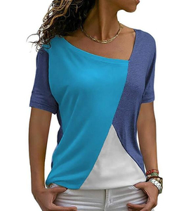 T-shirt d'été formel imprimé pour femme 100 % coton respirant écologique à manches courtes en tissu léger et doux - Product Image 6