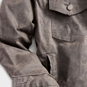 Servicio OEM, Chaqueta de Lona Unisex de Invierno, Cierre de Botones, Color Personalizado, Estilo Casual, Ajuste Urbano, Ropa de Trabajo, 4 Bolsillos - Product Image 5