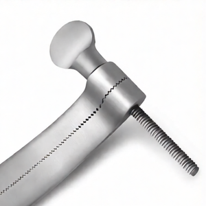 Pince à oreilles de 7 pouces (18 cm) en forme de L, instrument chirurgical vétérinaire pour les procédures auriculaires canine et les soins des animaux - Product Image 4