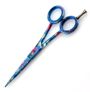 Las tijeras SAAQAANS están hechas a mano profesionalmente con cuchillas de acero inoxidable, ofreciendo un corte de precisión en varios colores - Product Image 5