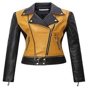 Most Popular Style Women Leather <b>Jackets</b> Fashion Custom Made Winter Wears Fashion Women PU Leather <b>Jacket</b> - Product Image 1
