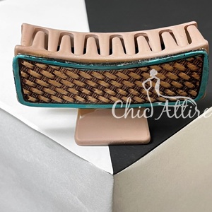 Nouvelle Pince à Cheveux en Cuir de Vachette Véritable Faite à la Main Style Cowgirl Western, Motif Floral, Accessoire de Mode Bohème pour Femme - Product Image 1