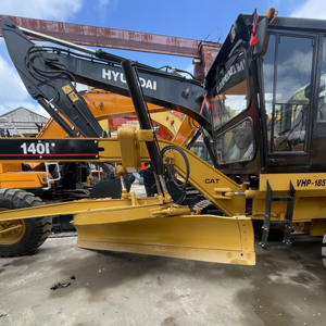 Niveleuse à moteur CAT 140H d'occasion, niveleuse routière Caterpillar 185HP, matériel de construction à vendre - Product Image 4
