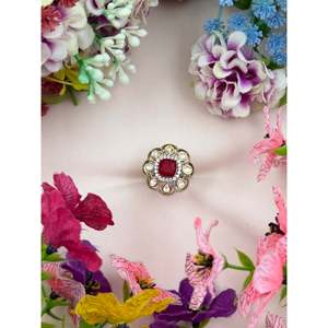 Indian Ethnic Artificial Jewellery Vidhi Victorian <b>Adjustable</b> <b>Ring</b> - Product Image 4