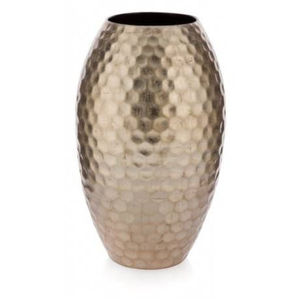 Jarrón de flores de metal estilo nórdico con acabado en cobre para la sala de estar, mostrador, arreglos de flores secas. - Product Image 2