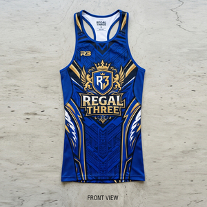 Camiseta sin Mangas Deportiva para Hombre, Marca Regal, con Estampado Geométrico, Sublimada, 100% Poliéster, de Secado Rápido, Cuello Redondo, Compresión - Product Image 5