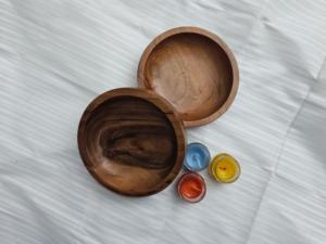 Cuencos de madera hechos a mano al por mayor para velas |   Recipientes para Velas de Madera Natural OEM - Product Image 3