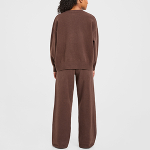Conjuntos de Sudadera y Pantalones Deportivos para Mujer, Primavera 2026, con Logotipo Personalizado, Transpirables, Ligeros, Holgados, de Moda - Product Image 2