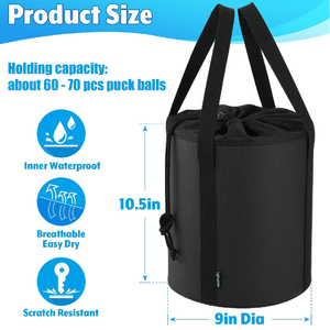 Sacs à pucks taille adulte, vente directe d'usine OEM, en toile, personnalisables, imperméables, sacs à pucks de hockey en gros - Product Image 4