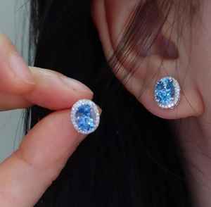 Pendientes de Aguamarina Santa María en Oro Blanco de 18K Hechos a Mano, Joyería Fina de Lujo, Regalo Elegante y Brillante para Mujer - Product Image 2