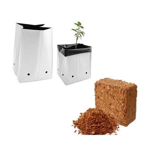 Sacs de culture agricoles Opentop 15 litres avec housses traitées anti-UV 2 ans et cocopeat - Product Image 1
