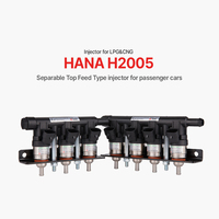 Injecteurs de gaz GPL/GNC HANA H2005, injecteur Common Rail, DC 12V, certifié ISO 15500, fabriqué en Corée, neuf, métal, garantie de 2 ans