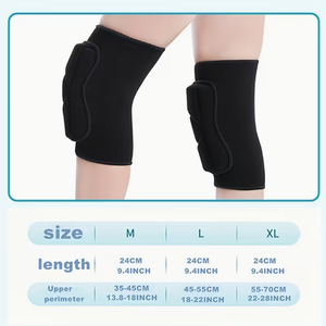 Rodilleras Transpirables de Tejido Grueso Coexistence con Protección de Absorción de Impactos para Entrenamiento de Voleibol, Unisex, para Todas las Estaciones - Product Image 3