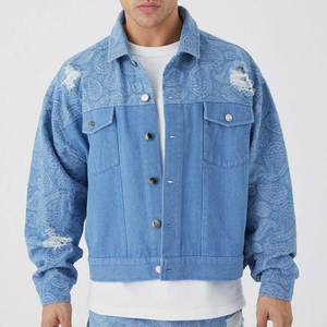 <b>Lightweight</b> Comfortable Quick Dry Men Jeans <b>Jacket</b> High Street Outdoor Wear Eco Friendly <b>Denim</b> <b>Jacket</b> For Men - Product Image 1