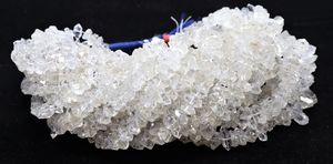 AAA Plus Quality White Herkimer Diamond Quartz Nugget Beads 9-12MM Diamond Quartz Gemstone Beads Natural Herkimer Rough <b>Stone</b> - Product Image 4