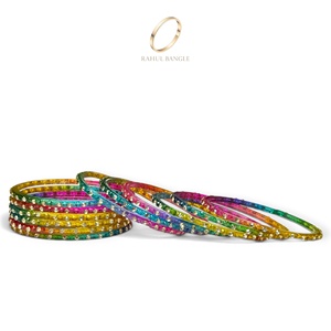 Bracelets multicolores tendance en perles de verre arc-en-ciel du Cachemire pour femmes, pour les mariages et les occasions festives, à prix de gros - Product Image 3