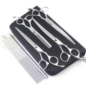Ensemble de ciseaux de toilettage pour animaux de compagnie de haute qualité, ciseaux professionnels pour couper les poils - Product Image 4