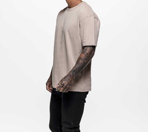 Camiseta Transpirable de Alta Calidad 100% Algodón con Manga Corta, Corte Regular, Tallas Grandes, con Logotipo Personalizado para Hombre - Product Image 5