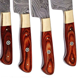 Juego de Cuchillos de Cocina de Acero de Damasco Premium, Cuchillos de Chef Profesionales, Diseño Moderno y Elegante, Hoja Duradera para Cocinar en Casa y Preparar Alimentos - Product Image 6