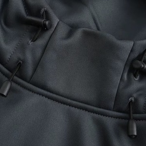 Pull à capuche long pour homme 100% polyester imprimé numérique uni pour l'automne/l'hiver - Product Image 4