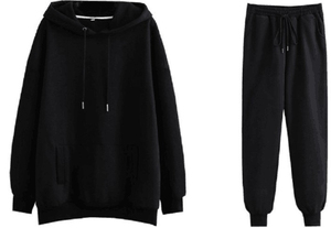 OEM Men’s Tracksuit Set-Hooded Fleece Tracksuit, Eco-Friendly Sportswear,2 in 1 Elastic Waist Jogging Suit for Spring Autumn - Product Image 6