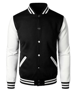 Veste universitaire pour hommes, style baseball, pour l'hiver, veste bomber décontractée pour garçons, personnalisable OEM, streetwear - Product Image 1
