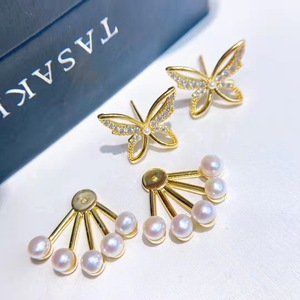 Pendientes Largos de Perlas de Agua Dulce de Estilo Étnico Moderno, Diseño de Mariposa de Hada, Recomendación del Vendedor para la Moda - Product Image 4