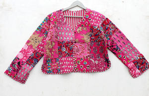 Elegante Chaqueta Acolchada de Otoño para Mujer, Ligera y Acogedora, de Algodón con Estampado Floral y Rayas, Impermeable y Transpirable - Product Image 2