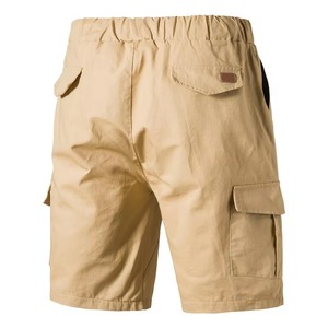 Pantalones Cortos Cargo para Hombre, Cintura Elástica, Color Cian, Mezcla de Algodón Táctica, Corte Holgado, Informales para el Trabajo, Tallas Grandes - Product Image 3