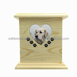 Urne en bois pour cendres d'animaux domestiques Urnes de crémation en bois pour cendres de chat et de chien Urnes en palissandre à bas prix - Product Image 1