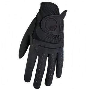 Guante de Carreras de Cuero Blanco de Dedo Completo con Cierre de Gancho y Bucle para Actividades al Aire Libre, Diseño Antideslizante Unisex - Product Image 2