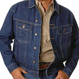 Manufacturer Direct Custom Men's Jeans Jackets <b>Coats</b> Breathable Cotton <b>Denim</b> Winter Shirts Good Quality Private Label Plus - Product Image 4