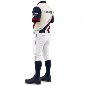 Professional Manufacturer <b>Baseball</b> Uniform Durable Polyester Breathable Eco-Friendly Lightweight Outdoor Sports - Product Image 2