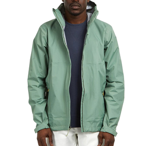 Custom Designed <b>Long</b> Winter Rain <b>Jacket</b> for <b>Men</b> High Street Style Soft Polyester Hooded Stand Pattern Waterproof - Product Image 3
