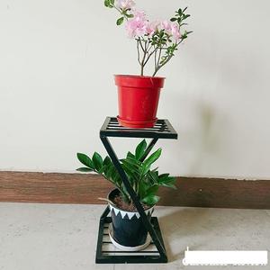 Elegante Juego de Soportes para Macetas en Forma de Z, Soporte Decorativo de Metal para Macetas, Soporte Duradero para Plantas para Balcón o Sala de Estar a Bajo Precio - Product Image 5