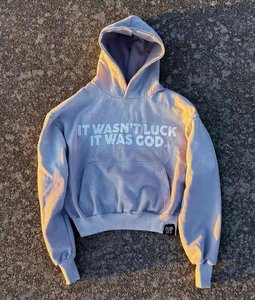 Custom 500GSM 100% Cotton Fleece Heavyweight Screen Printed Embroidered Acid Washed Sun Faded Winter Solid Front <b>Pullover</b> <b>Men</b> - Product Image 3