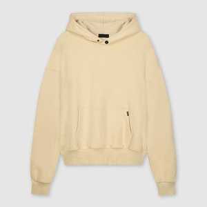 เสื้อฮู้ดผู้ชายสีเบจ ทรงปกติ ผ้าฝ้ายฟลีซ 100% มีกระเป๋าหน้า สำหรับฤดูหนาว สไตล์ล้ำสมัย ลายดิจิตอล  รักษ์โลก - Product Image 1