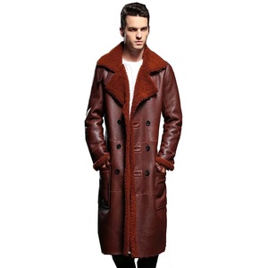 Blouson aviateur en peau de mouton pour homme, style décontracté, B3 Aviator B7 Duster, hiver, écologique, respirant, anti-UV, doublure en sherpa, vintage - Product Image 2