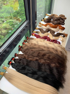 Precio de Fábrica Cabello Humano Virgen 100% de Alta Calidad 60cm a Granel de un Solo Donante Vietnamita NASA HAIR VIETNAM Super Doble - Product Image 2